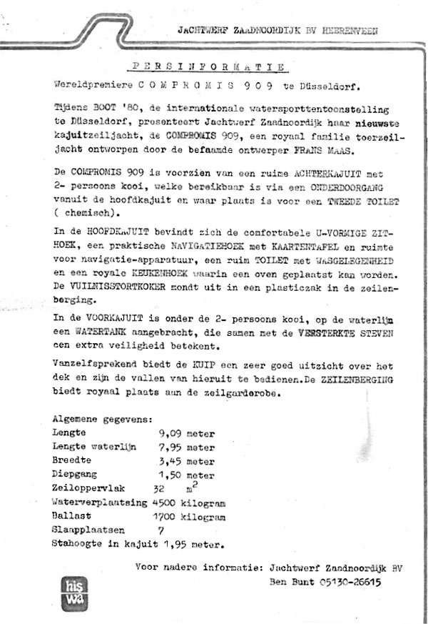 Newsletter Compromis 909 hiswaintro 1980